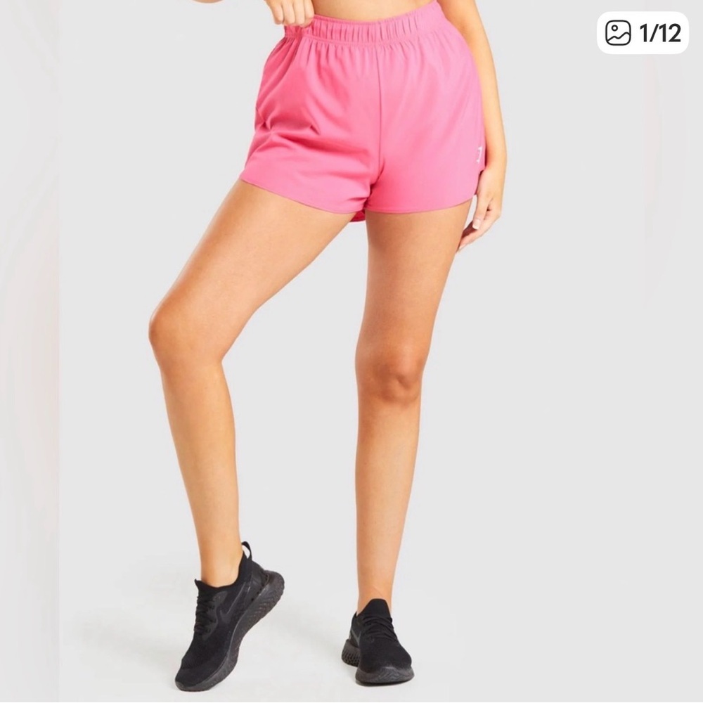Gymshark Women's Loose Pink Athletic Shorts